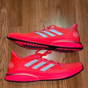 adidas Supernova W BOOST Signal Pink Black Women Running Shoes sz 12 FW0704